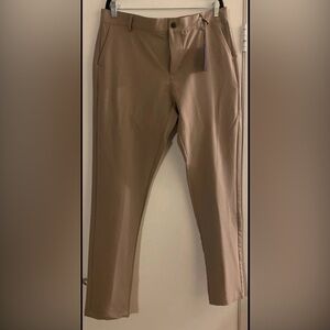 Mens Day & Age Tan Slim Fit Trousers, 34Wx32L  MSRP $60